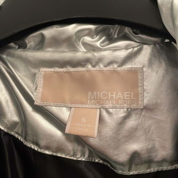 Michael Kors Silver Jacket Small - Picture 3 of 5